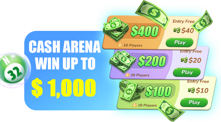 Cash arena, win up to 1,000 dollars
